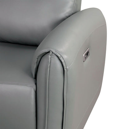 Ensemble de canapés électriques rembourrés 2 pièces avec ports de chargement USB