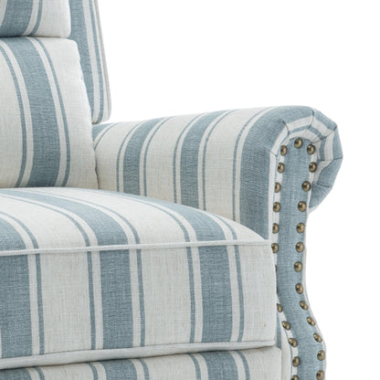 Ensemble de 2 fauteuils inclinables rembourrés avec tête de clou