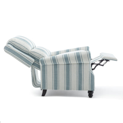 Ensemble de 2 fauteuils inclinables rembourrés avec tête de clou