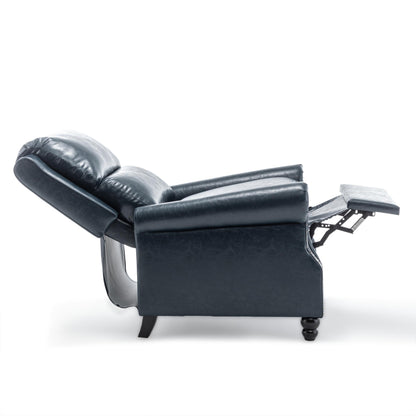 Ensemble de 2 fauteuils inclinables rembourrés avec tête de clou