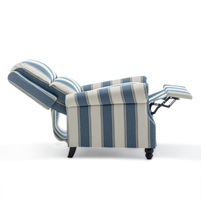 Ensemble de 2 fauteuils inclinables rembourrés avec tête de clou