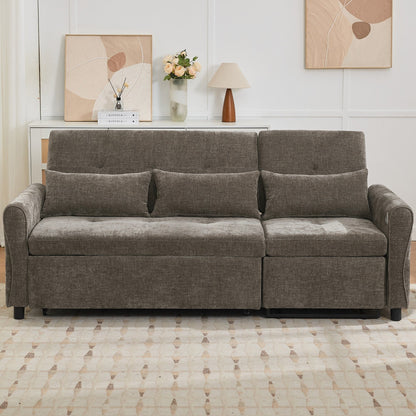 Canapé 2 en 1 avec lit gigogne et fauteuil inclinable réversible par Harper&amp;Bright Designs