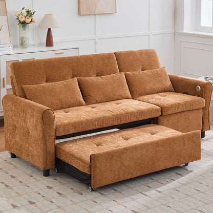 Canapé 2 en 1 avec lit gigogne et fauteuil inclinable réversible par Harper&amp;Bright Designs