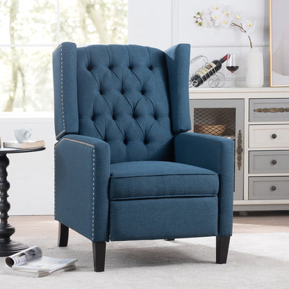 Fauteuil inclinable manuel en tissu large de 27,16 pouces