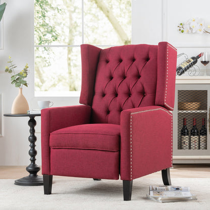 Fauteuil inclinable manuel en tissu large de 27,16 pouces