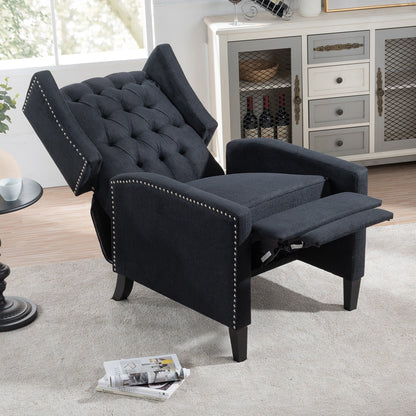 Fauteuil inclinable manuel en tissu large de 27,16 pouces