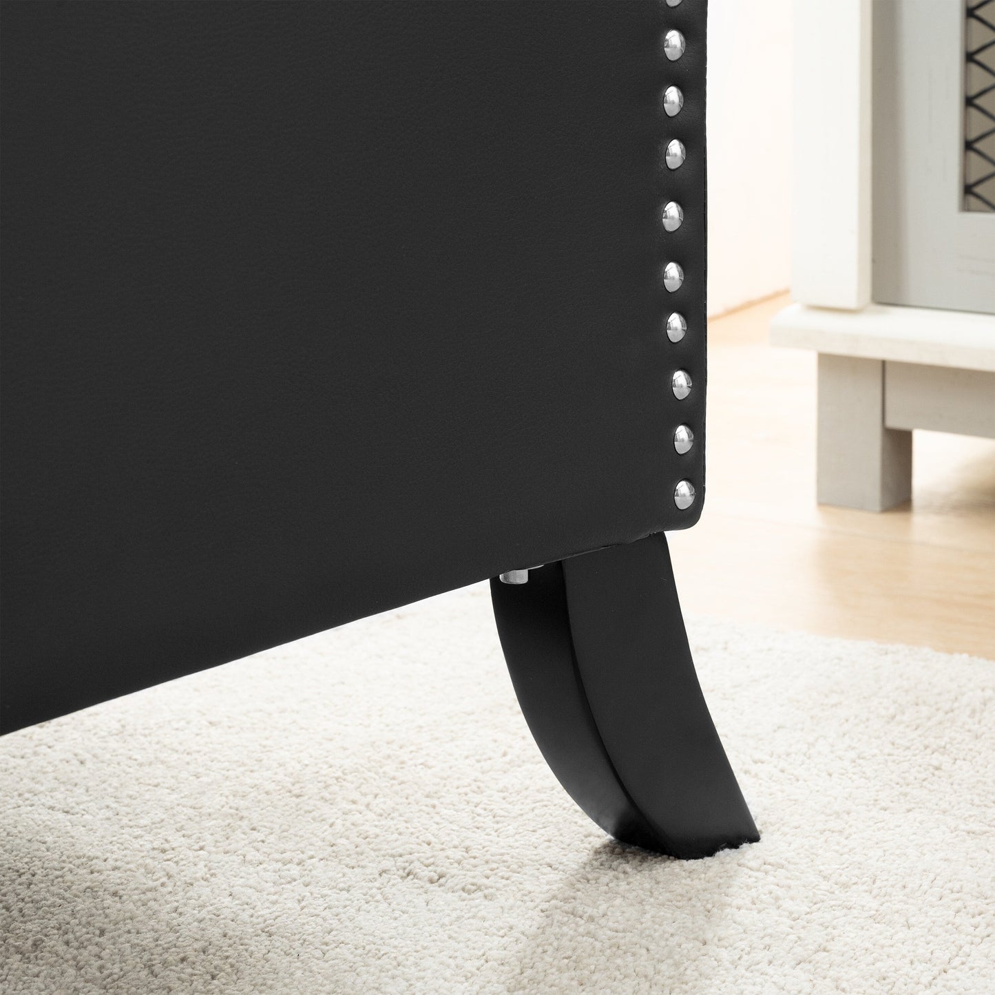 Fauteuil inclinable manuel en tissu large de 27,16 pouces