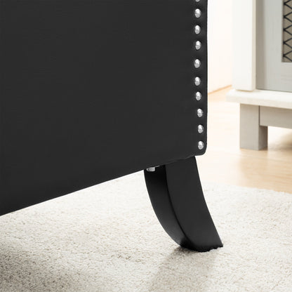 Fauteuil inclinable manuel en tissu large de 27,16 pouces