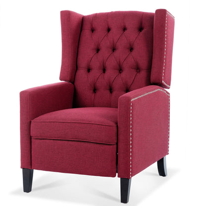 Fauteuil inclinable manuel en tissu large de 27,16 pouces