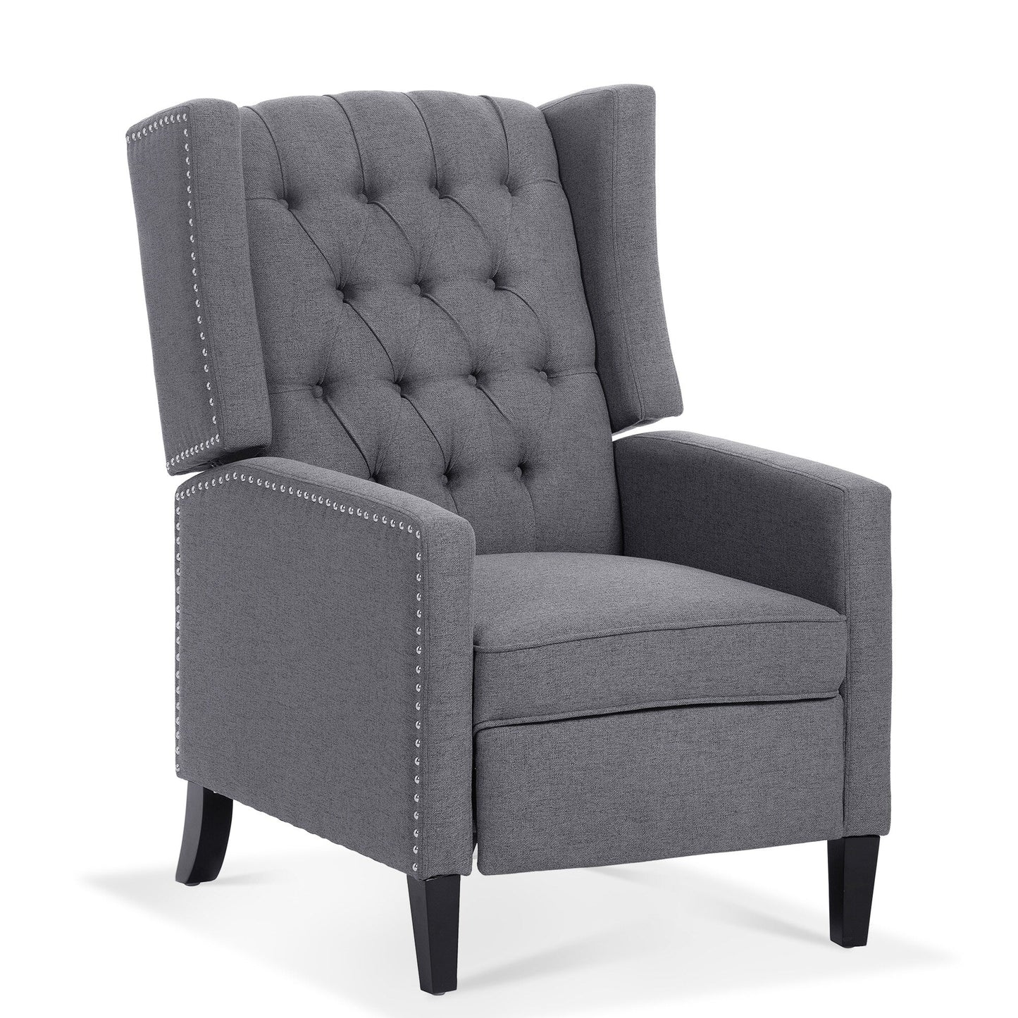 Fauteuil inclinable manuel en tissu large de 27,16 pouces