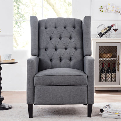 Fauteuil inclinable manuel en tissu large de 27,16 pouces