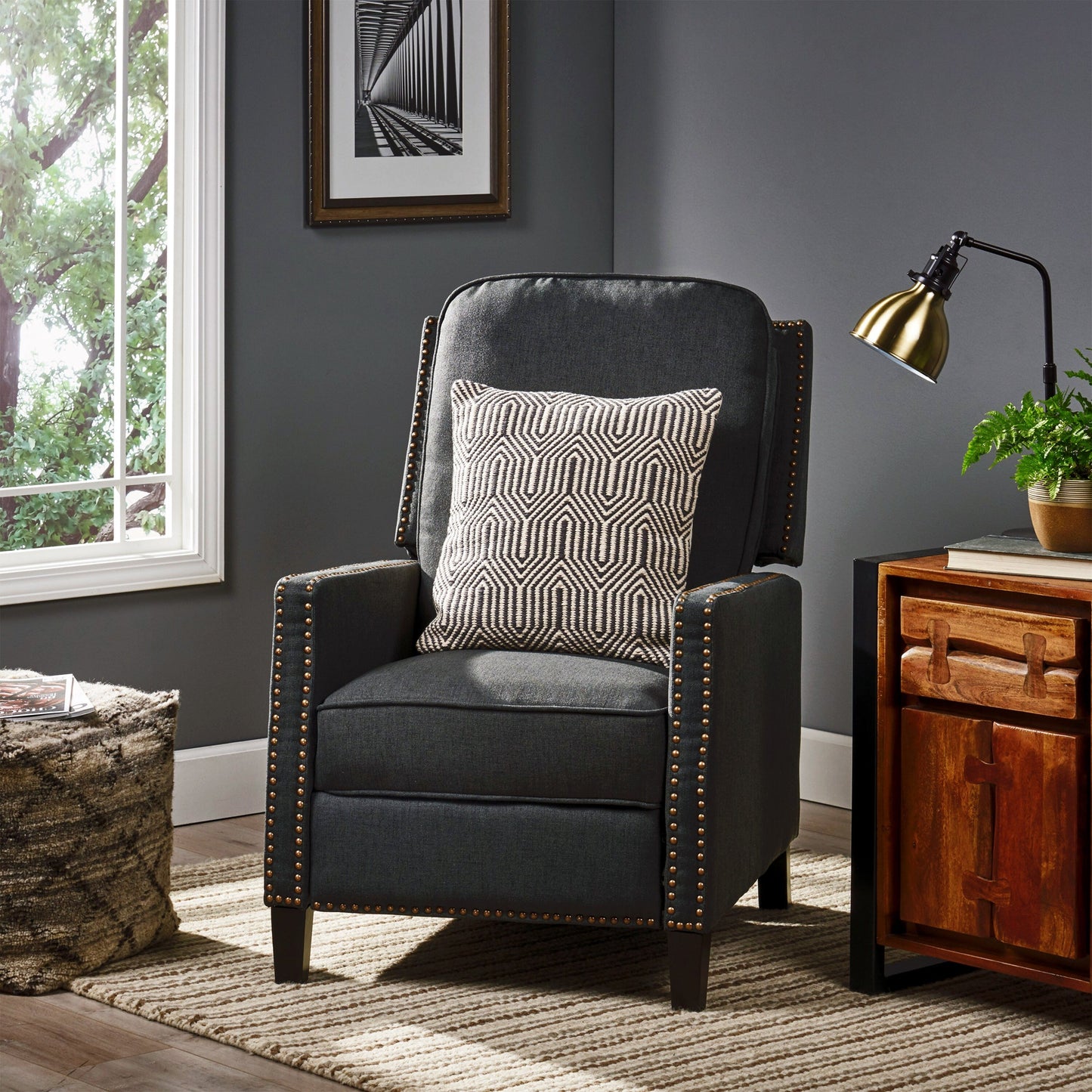 Fauteuil inclinable standard manuel de 27,5 po de large
