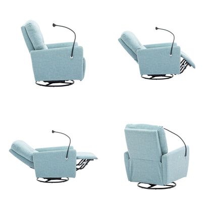 Fauteuil inclinable électrique pivotant à 270 degrés avec support de téléphone