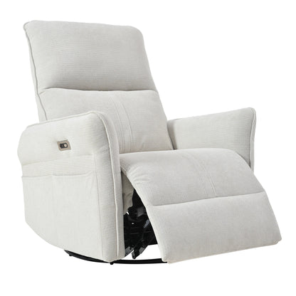 Fauteuil inclinable pivotant à 270° pour adultes, fauteuil inclinable pivotant à bascule, petit fauteuil inclinable électrique