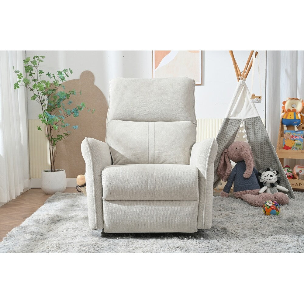 Fauteuil inclinable pivotant à 270° pour adultes, fauteuil inclinable pivotant à bascule, petit fauteuil inclinable électrique