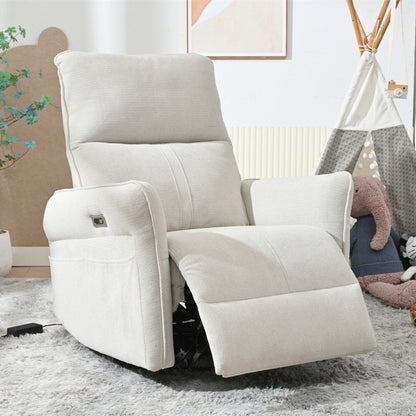 Fauteuil inclinable pivotant à 270° pour adultes, fauteuil inclinable pivotant à bascule, petit fauteuil inclinable électrique