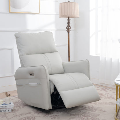 Fauteuil inclinable pivotant à 270°, canapé inclinable électrique avec ports USB