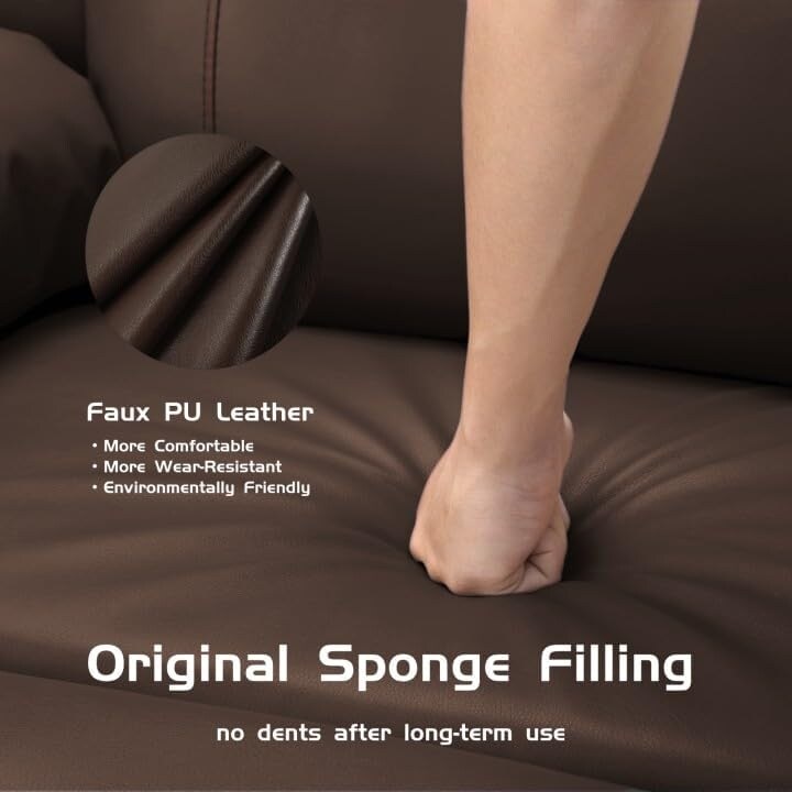 Fauteuils inclinables pivotants surdimensionnés à 360° de 27 pouces avec chauffage et massage