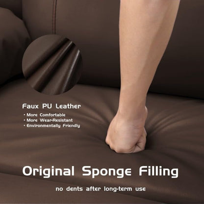 Fauteuils inclinables pivotants surdimensionnés à 360° de 27 pouces avec chauffage et massage