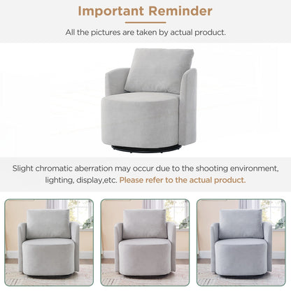 Fauteuil d'appoint en forme de tonneau de 29,9 pouces