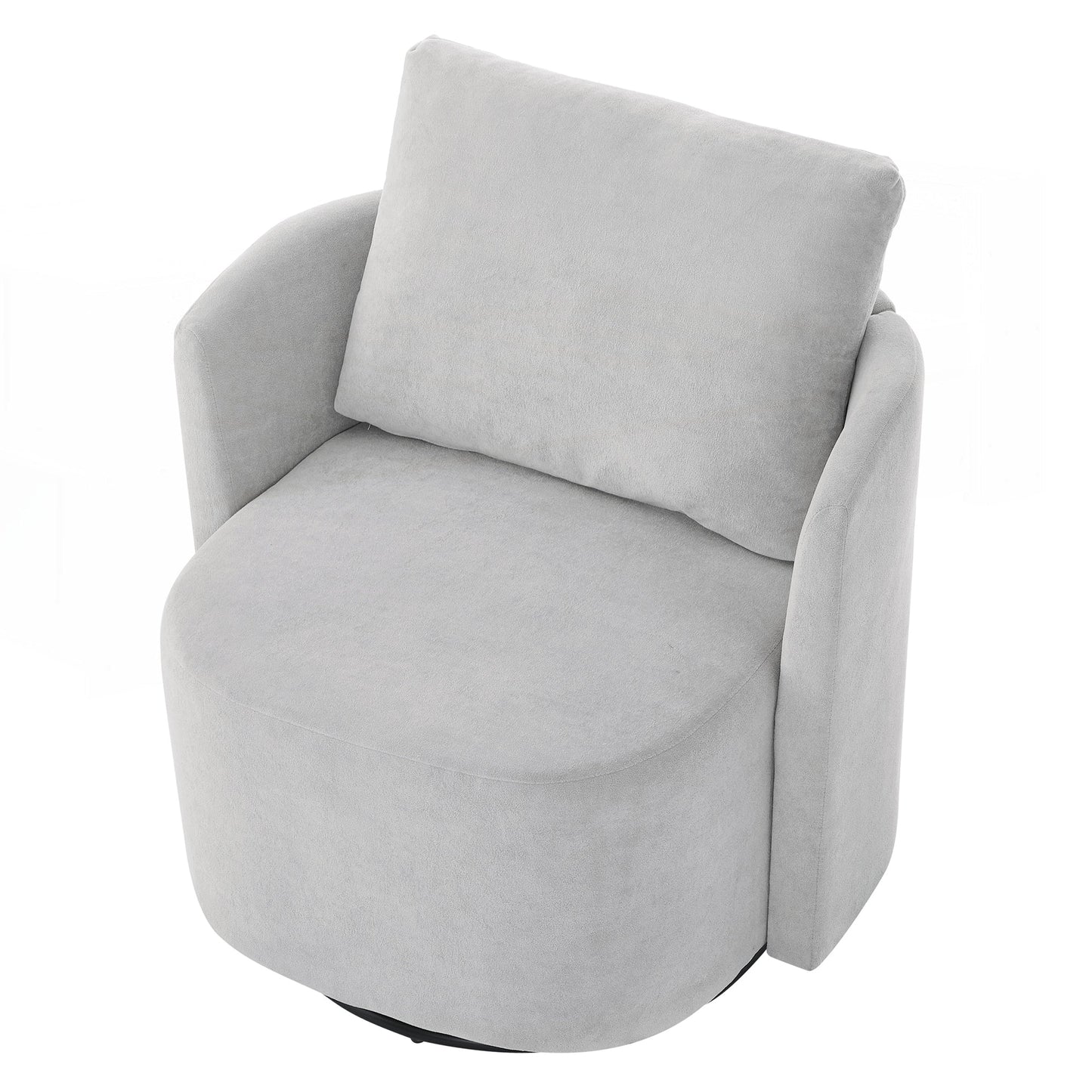Fauteuil d'appoint en forme de tonneau de 29,9 pouces