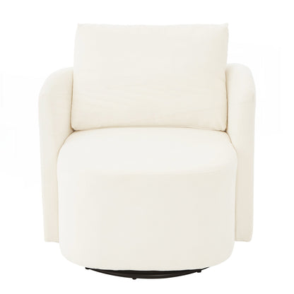 Fauteuil d'appoint en forme de tonneau de 29,9 pouces