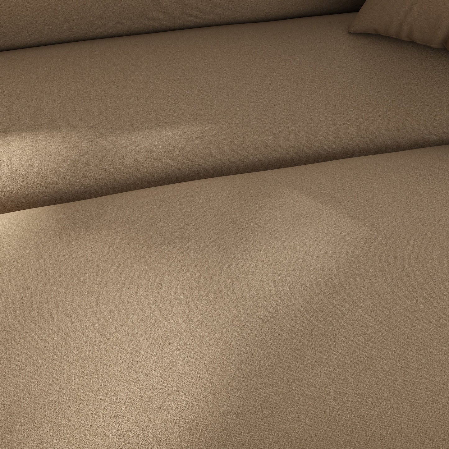 Canapé 3 à 5 places confortable et rembourré avec 3 coussins moelleux