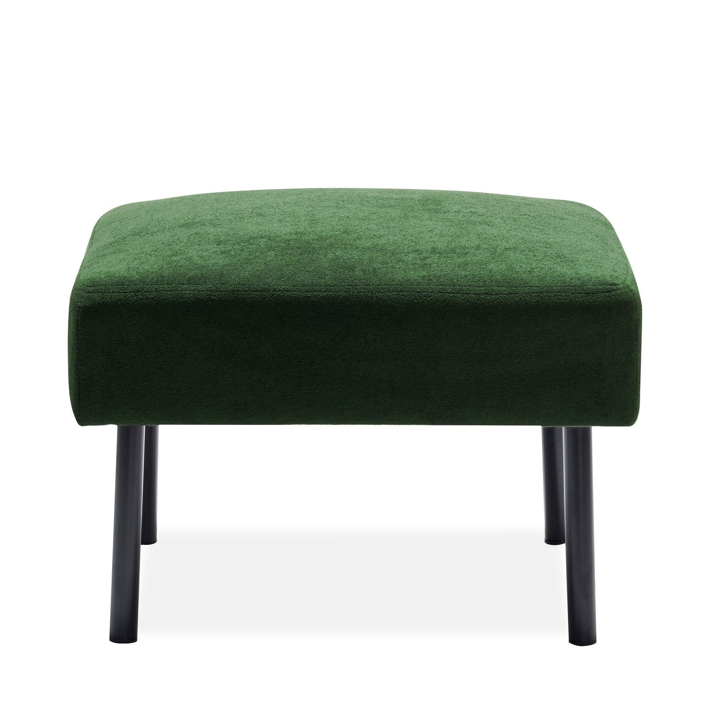 Canapé 3 places en tissu polyester en forme de L avec pouf, canapé rembourré moderne, petit canapé confortable pour petit espace