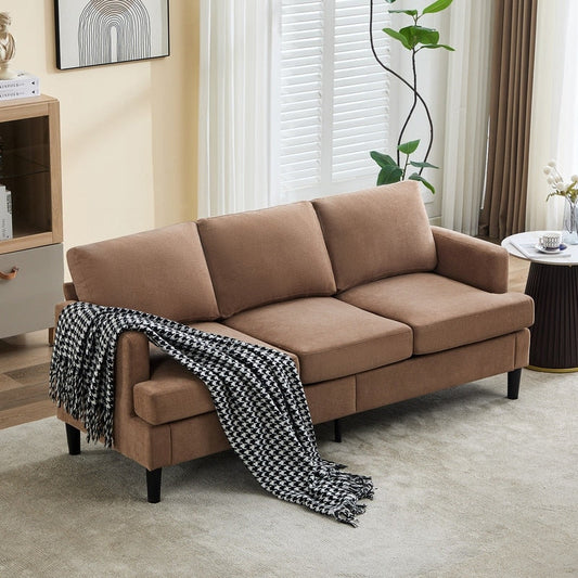 Canapé 3 places - Tissu respirant, accoudoirs de soutien et pieds robustes