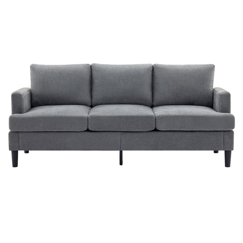 Canapé 3 places - Tissu respirant, accoudoirs de soutien et pieds robustes