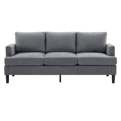 Canapé 3 places - Tissu respirant, accoudoirs de soutien et pieds robustes