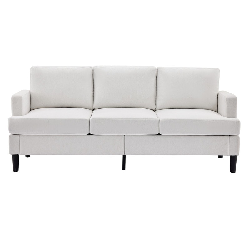 Canapé 3 places - Tissu respirant, accoudoirs de soutien et pieds robustes