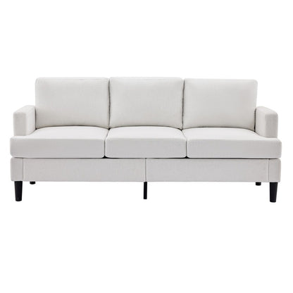 Canapé 3 places - Tissu respirant, accoudoirs de soutien et pieds robustes