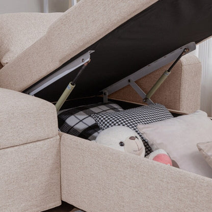 Canapé-lit gigogne 3 en 1 avec ports USB et porte-gobelets