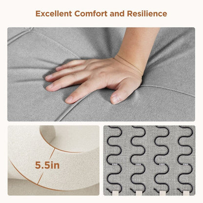 Canapé-lit gigogne 3 en 1, convertible, moderne, réglable et rembourré