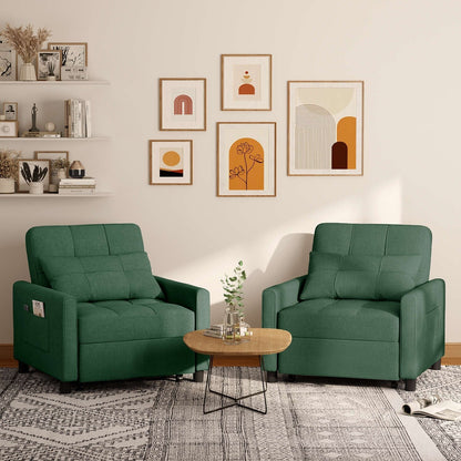 Canapé-lit gigogne 3 en 1, convertible, moderne, réglable et rembourré