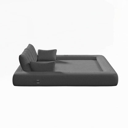 Canapé-lit 3 en 1 en tissu Teddy rempli de mousse