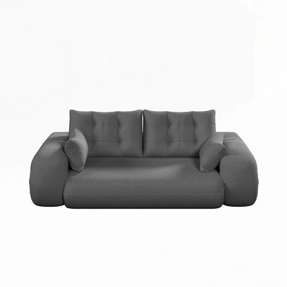 Canapé-lit 3 en 1 en tissu Teddy rempli de mousse