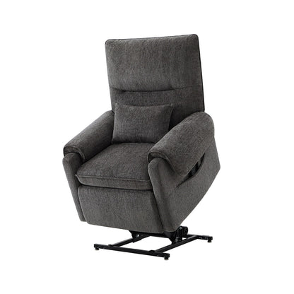 Fauteuil inclinable à assistance électrique 30 po en chenille gris acier