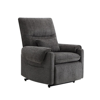 Fauteuil inclinable à assistance électrique 30 po en chenille gris acier