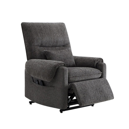 Fauteuil inclinable à assistance électrique 30 po en chenille gris acier
