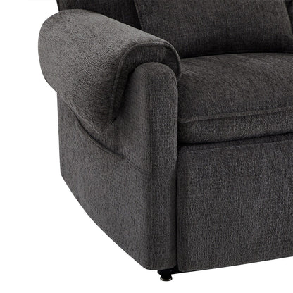 Fauteuil inclinable à assistance électrique 30 po en chenille gris acier