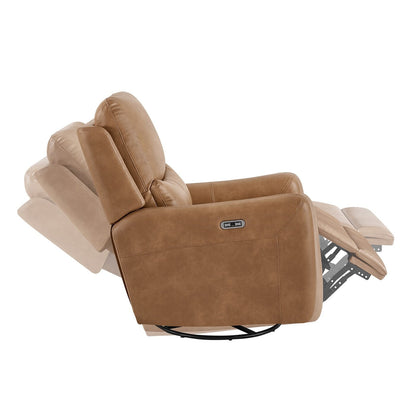 Fauteuil inclinable électrique pivotant à 360 degrés en similicuir