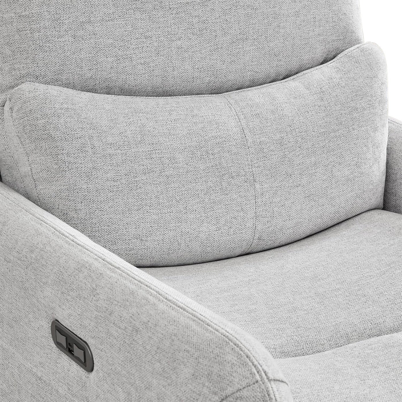 Fauteuil inclinable électrique pivotant à 360 degrés en similicuir