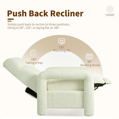 Fauteuil inclinable à dossier relevable rembourré 31,25