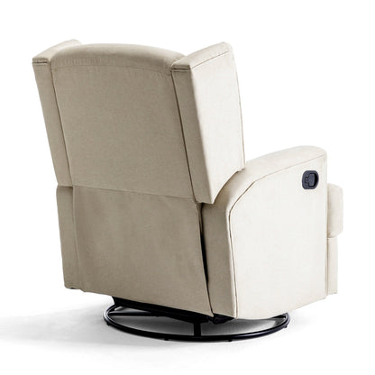 Fauteuil inclinable pivotant manuel de 31 po de largeur pour chambre d'enfant, ensemble de 2
