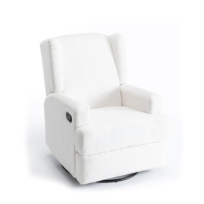 Fauteuil inclinable pivotant manuel de 31 po de largeur pour chambre d'enfant, ensemble de 2