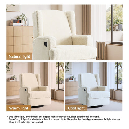 Fauteuil inclinable pivotant à oreilles de 31 po de largeur pour chambre d'enfant