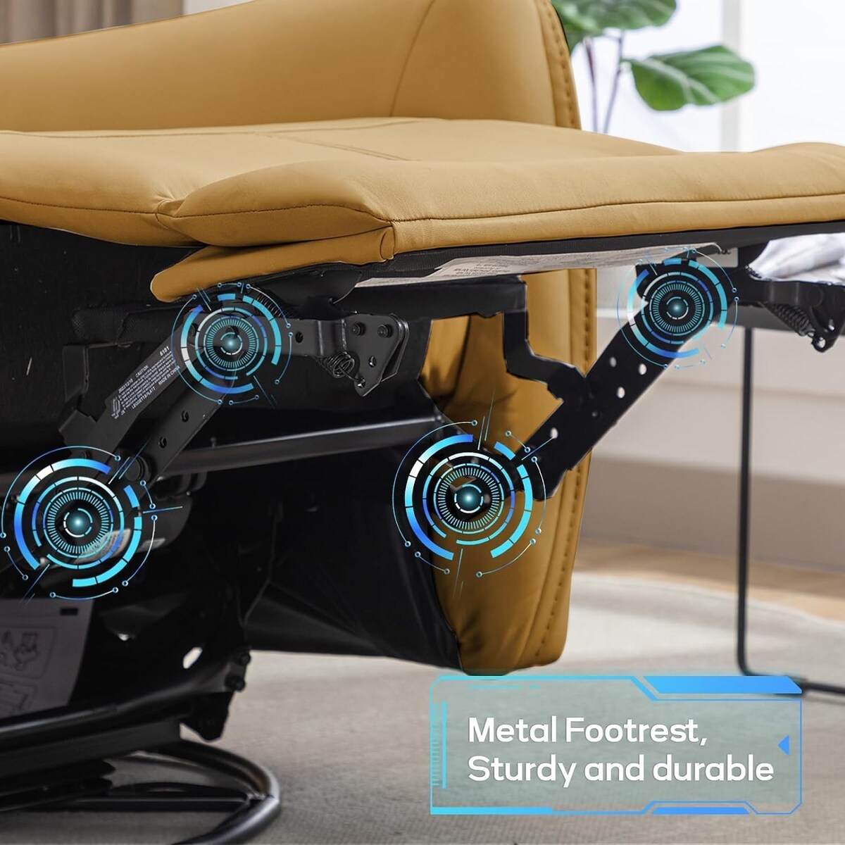 Fauteuil inclinable pivotant et électrique de 32,3 pouces de large avec ports USB