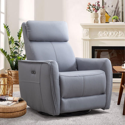 Fauteuil inclinable pivotant et électrique de 32,3 pouces de large avec ports USB